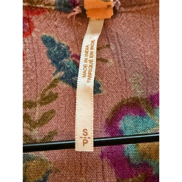 Free People Floral Crochet Inset Tunic Dress”SZ SP - Picture 11 of 14